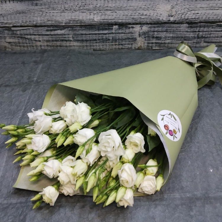 Букет белоснежных эустом