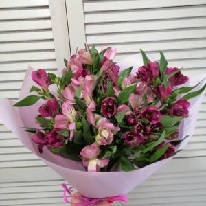 Букет альстромерий "Сиреневая нежность"