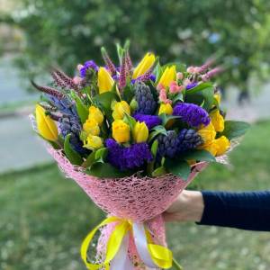 Букет с гиацинтом "Желание"