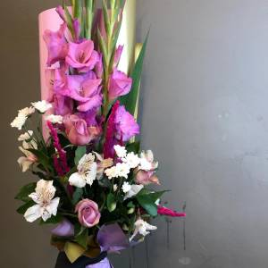 Букет с гладиолусом "Сказка"