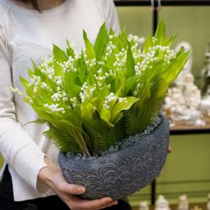 Кашпо с ландышами "Arome"