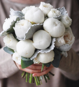 Букет из пионов "Свадебный"