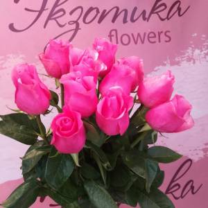 Букет из 11 роз под ленту