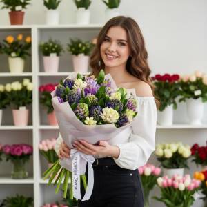 Букет гиацинтов "Гармония"