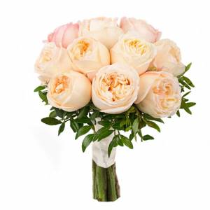 Букет невесты из пионовидных роз